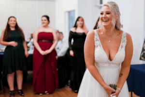 Wedding Reception Bouquet Toss