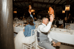 wedding shoe game at cedar creek falls in the Gold Coast, Queensland