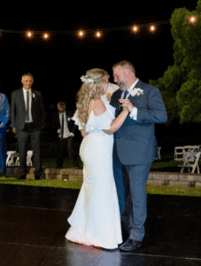 Father daughter dance at Sublime Point wedding Wollongong