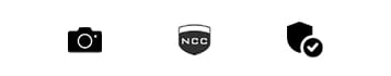 icons for wedding photography insurance and trust
