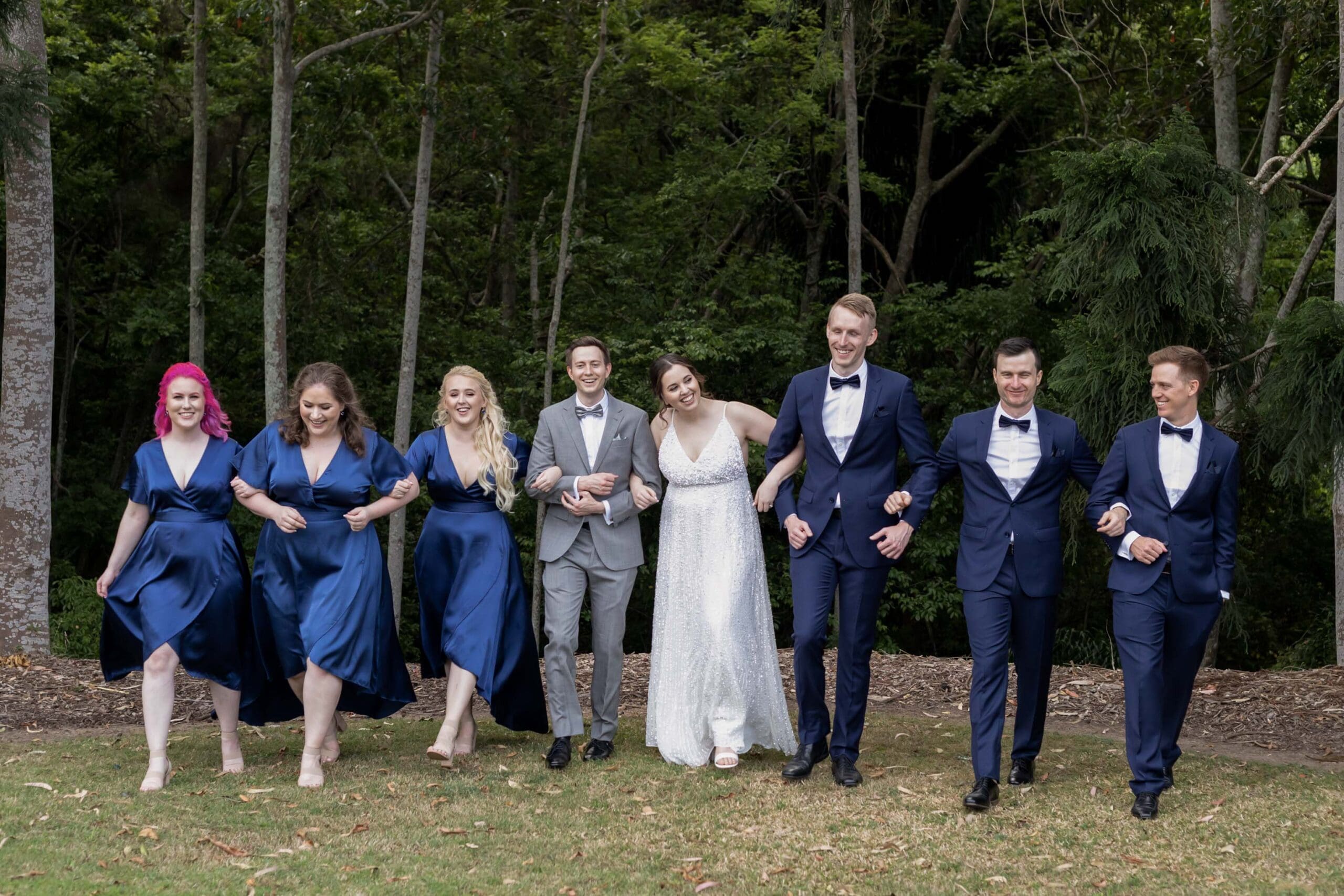 Bridal party and groomsmen.