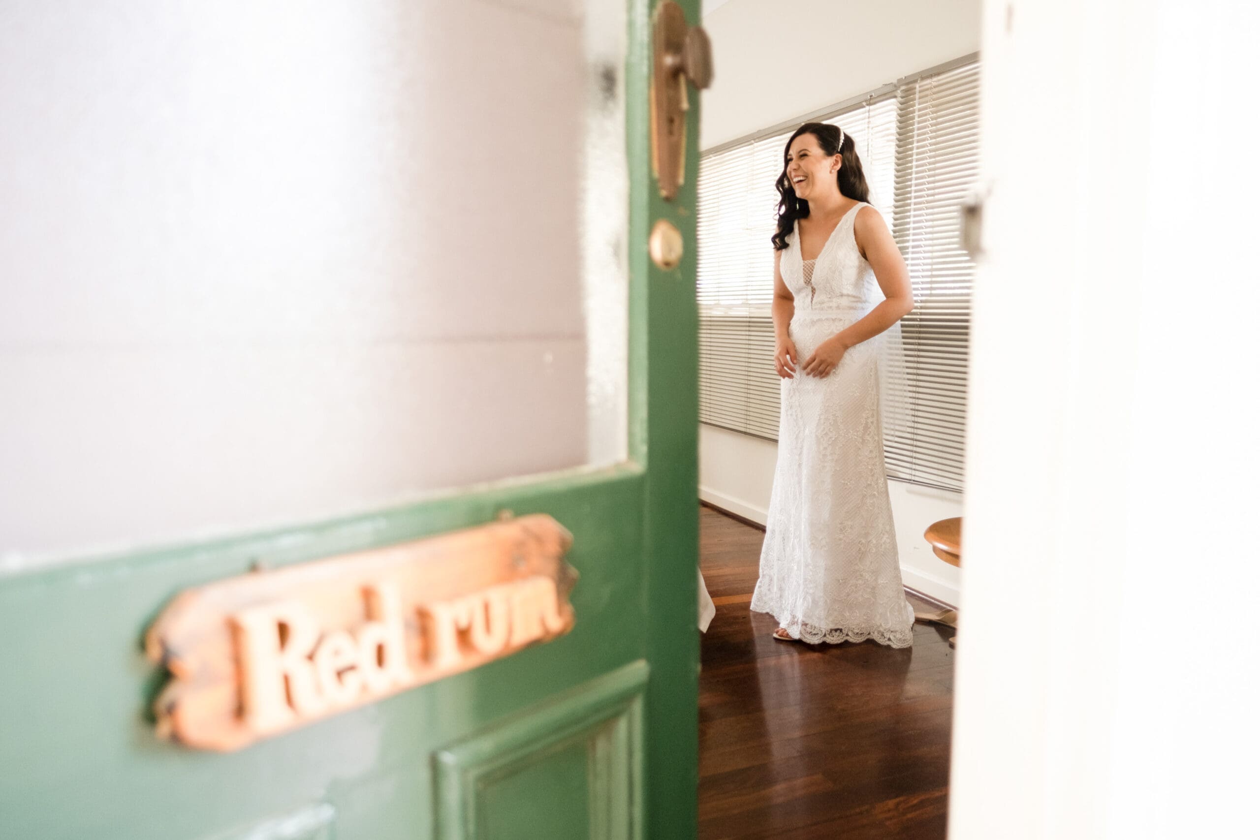 Bride getting ready for her wedding day.