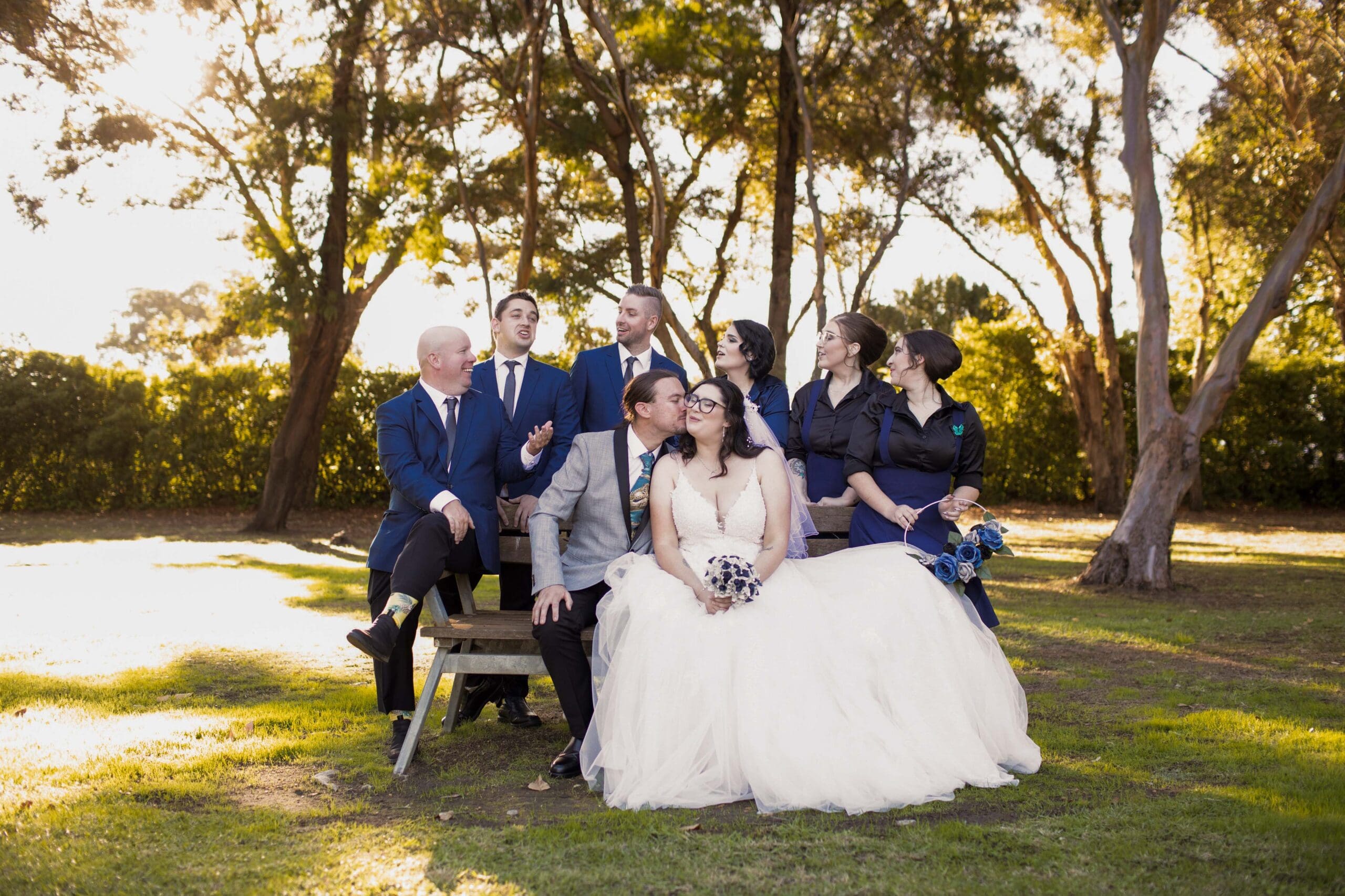 photo of wedding party in Bunbury