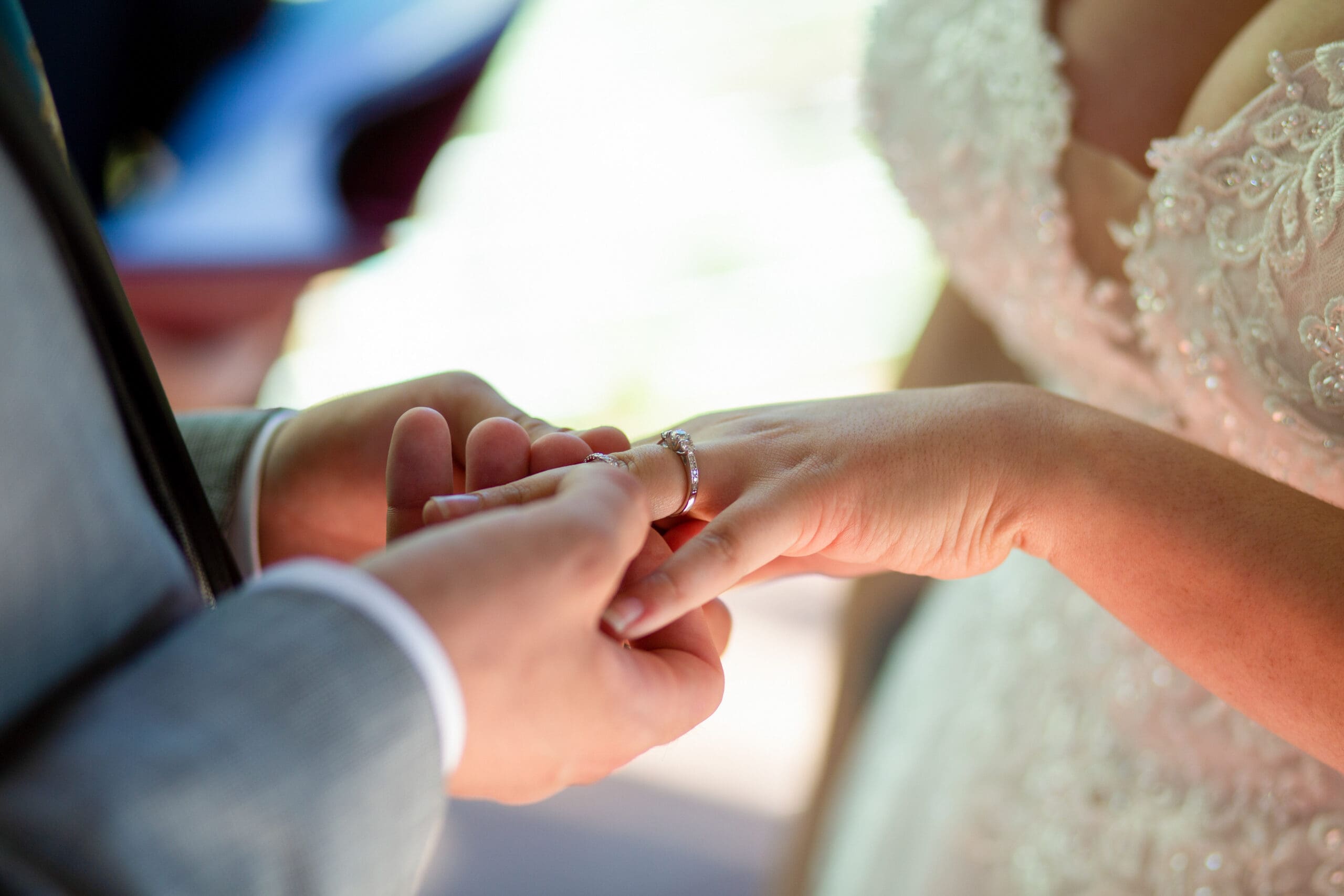 ring exchange at Perth wedding