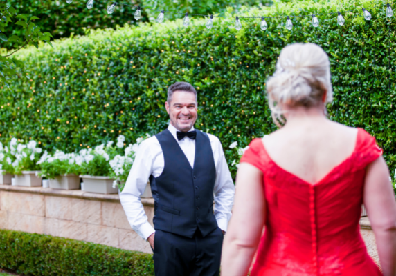 first look at wedding in Adelaide South Australia